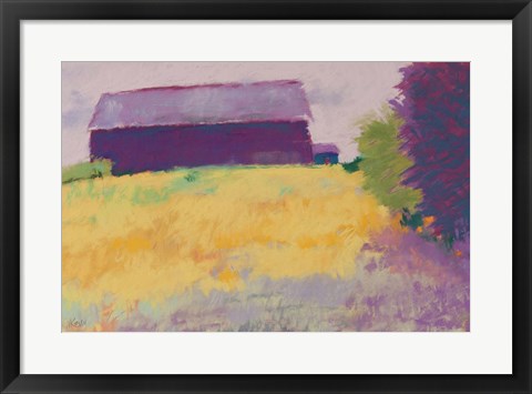 Framed Wheat Field Print
