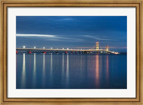 Framed Mackinac Bridge Print