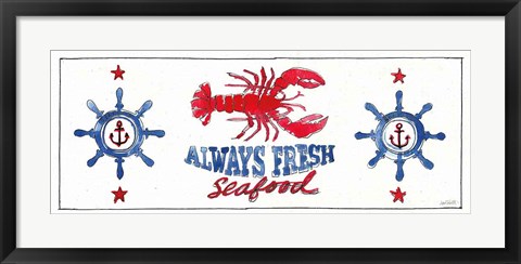 Framed Seafood Shanty XI Print