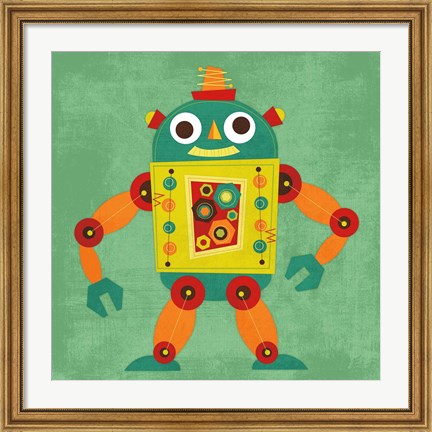 Framed Robot 1 Print