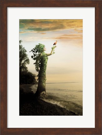Framed Where the Trees Stand Print
