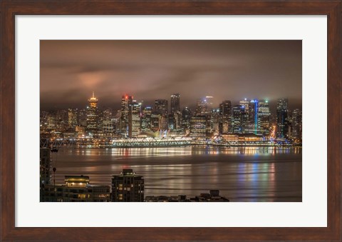 Framed Vancouver Night Print