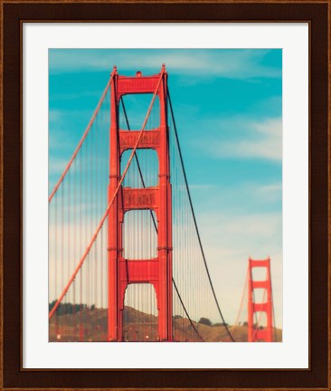 Framed Golden Gate in The Morning Print