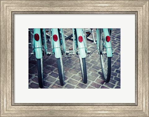 Framed Bicycle Line Up 1 Print