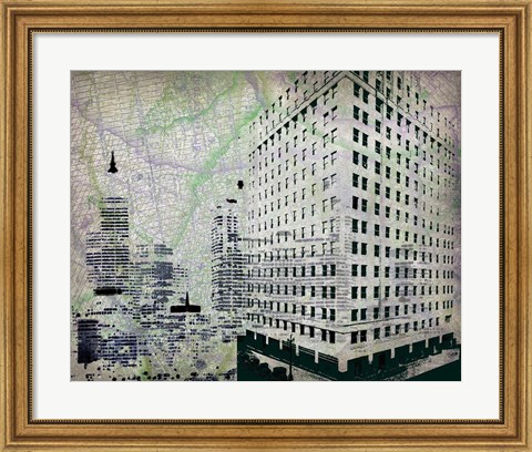 Framed Cityscape II Print
