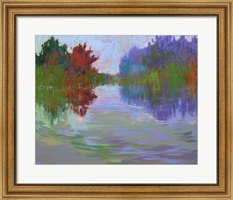 Framed Waterways VII Print