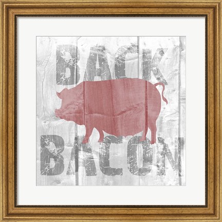 Framed Back Bacon Print