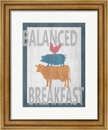 Framed Balanced Breakfast One Print