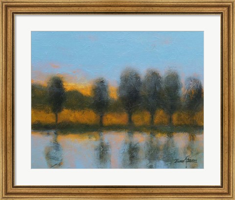 Framed Line of Reflections Print