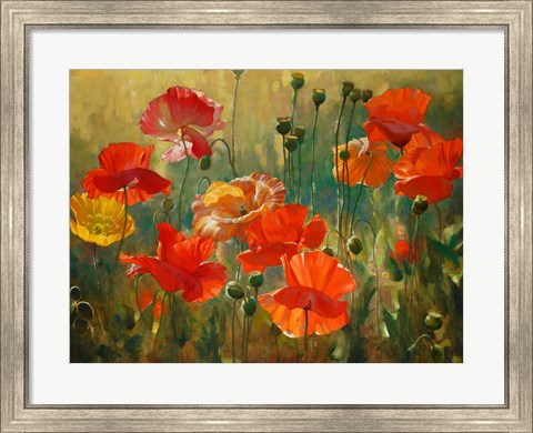 Framed Poppy Fields Print