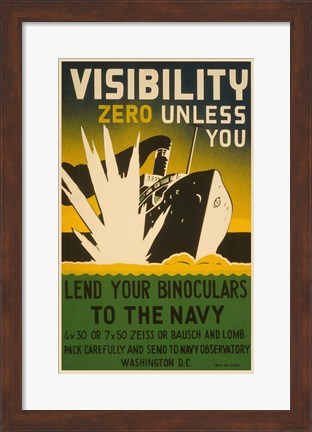 Framed Visibility Zero Print