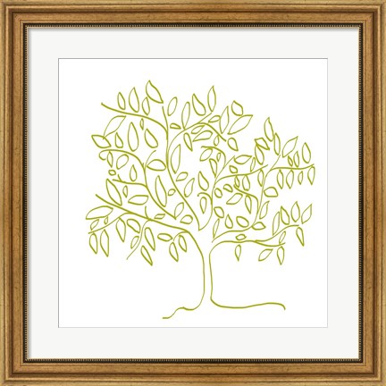 Framed Citron Tree Print