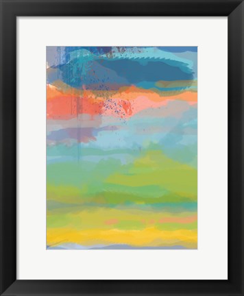Framed Coral Sky Print
