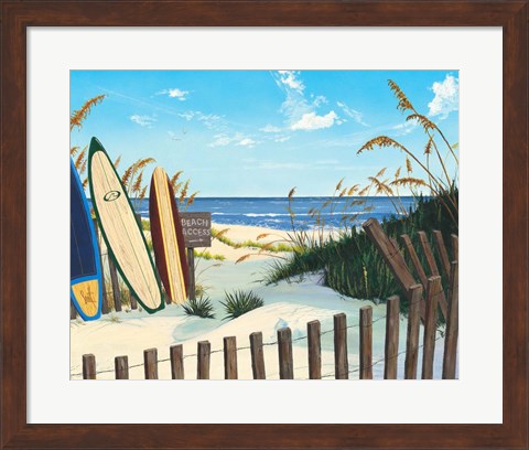 Framed Beach Access Print