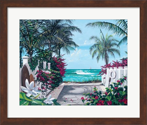 Framed Pathway to Paradise Print