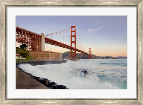 Framed Golden Gate Bridge at Dawn Print
