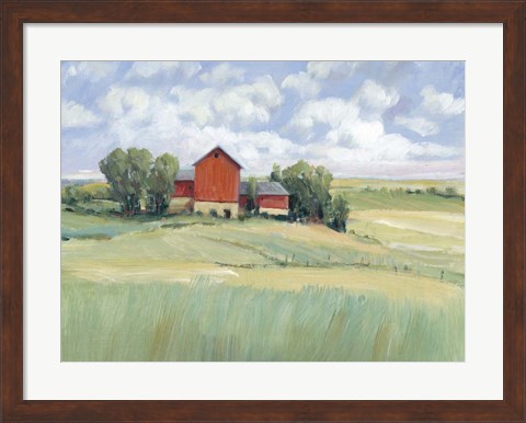 Framed Rural Farmland II Print