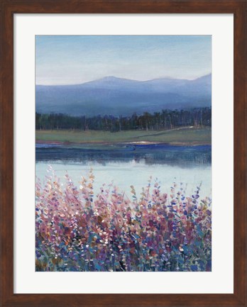 Framed Lakeside Mountain II Print