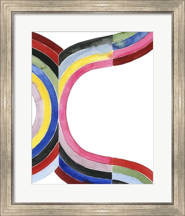 Framed Deconstructed Rainbow VI Print