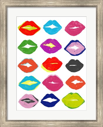 Framed Kiss Kiss I Print