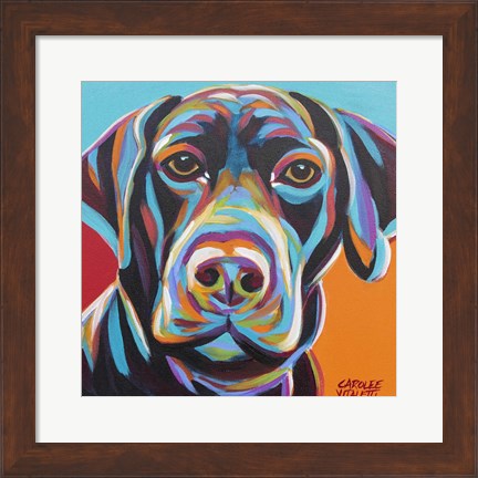 Framed Dog Friend II Print