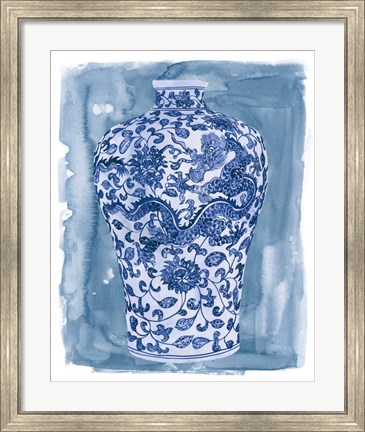 Framed Ming Vase I Print