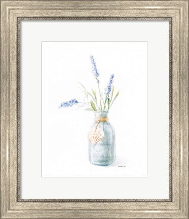 Framed Beach Flowers III Print