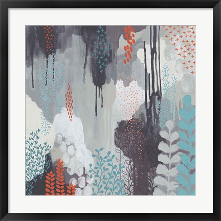 Framed Gray Forest I Print