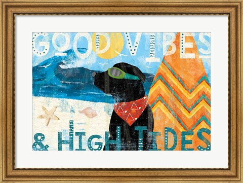 Framed Good Vibes II Print