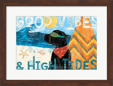 Framed Good Vibes II Print