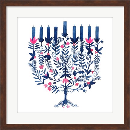 Framed Boho Hanukkah I Print