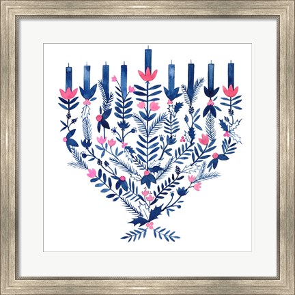 Framed Boho Hanukkah II Print