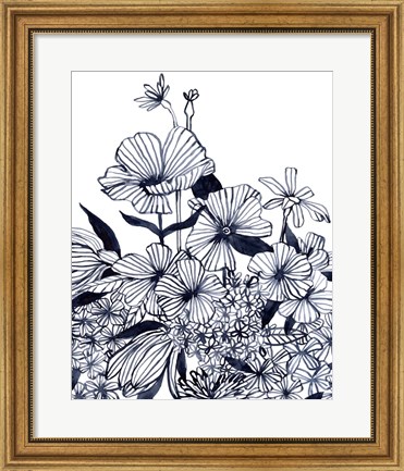Framed Wildflower Tangle II Print