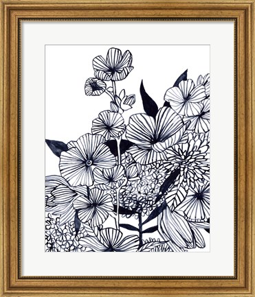 Framed Wildflower Tangle III Print