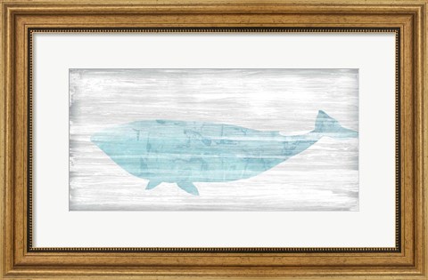 Framed Weathered Whale II Print