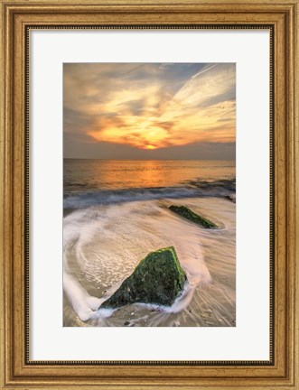 Framed Scenic Cape May Beach 4, Cape May NJ Print