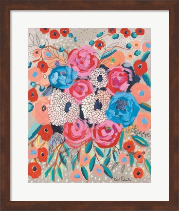 Framed Flowers are the Answer Print