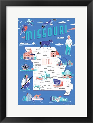 Framed Missouri Print