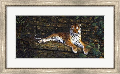 Framed Temple Tigress Print