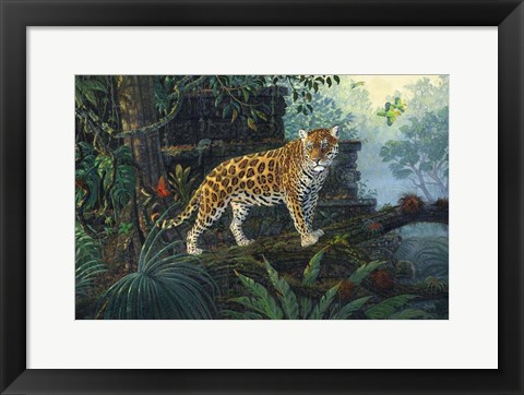 Framed Guardian Jaguar Print