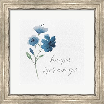 Framed Wildflowers and Sentiment III Print