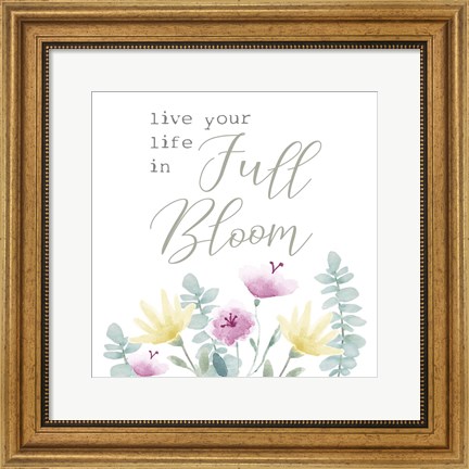 Framed Full Bloom I Print