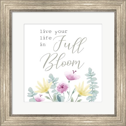 Framed Full Bloom I Print