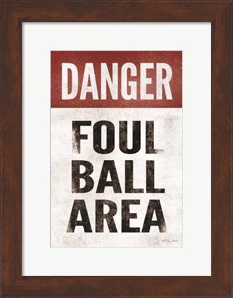 Framed Foul Ball Area Print