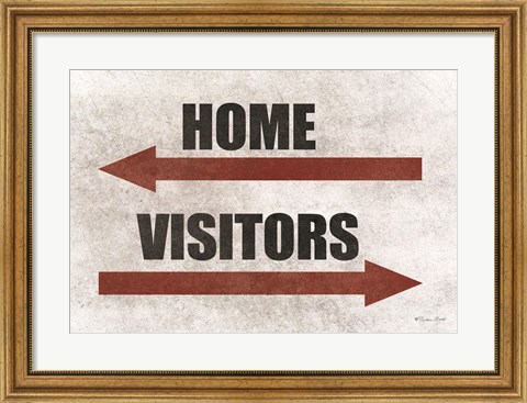 Framed Home &amp; Visitors Print