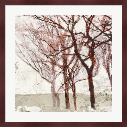 Framed Rusty Trees II Print