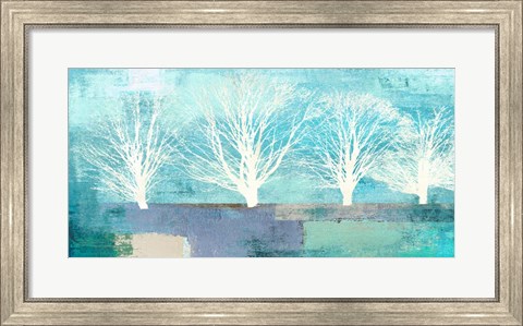 Framed Tree Lines I Print