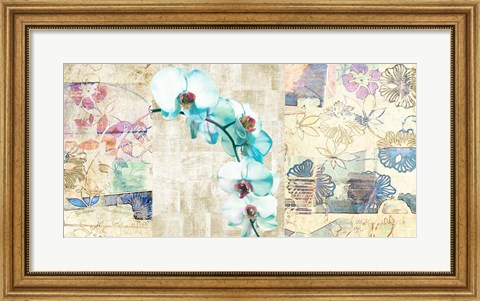 Framed Kaleidoscope Orchid II Print