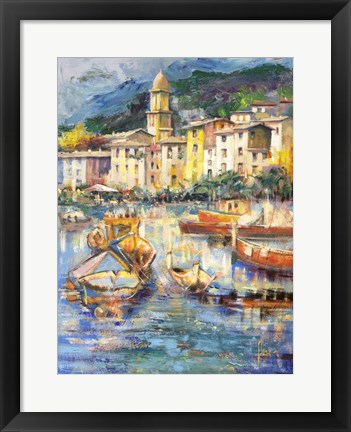 Framed Colori di Portofino Print