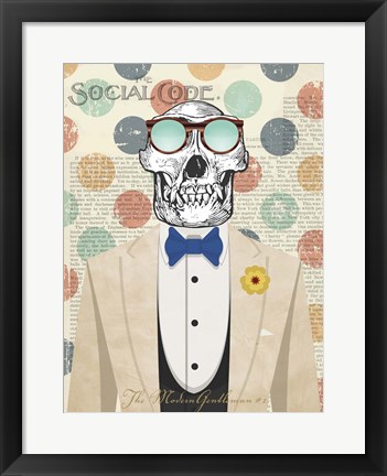 Framed Modern Gentleman #1 Print